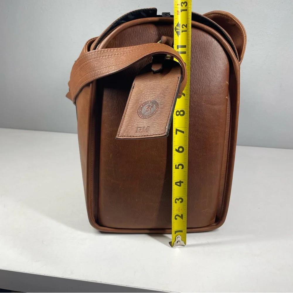 Glaser Designs 19” Leather Litigation Day Bag Satchel Briefcase Travel SF USA